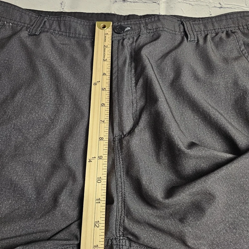Molokai Surf Co Mens Board Shorts Size 38‎ Black Flat Front Lightweight Pockets